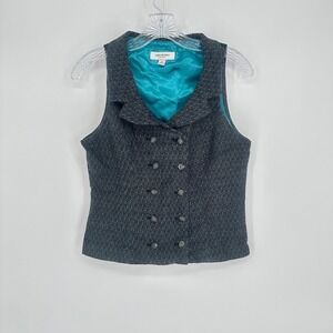 Isaac Mizrahi Tweed Vest Eclectic Grandpa Heritage Tailoring Workwear S